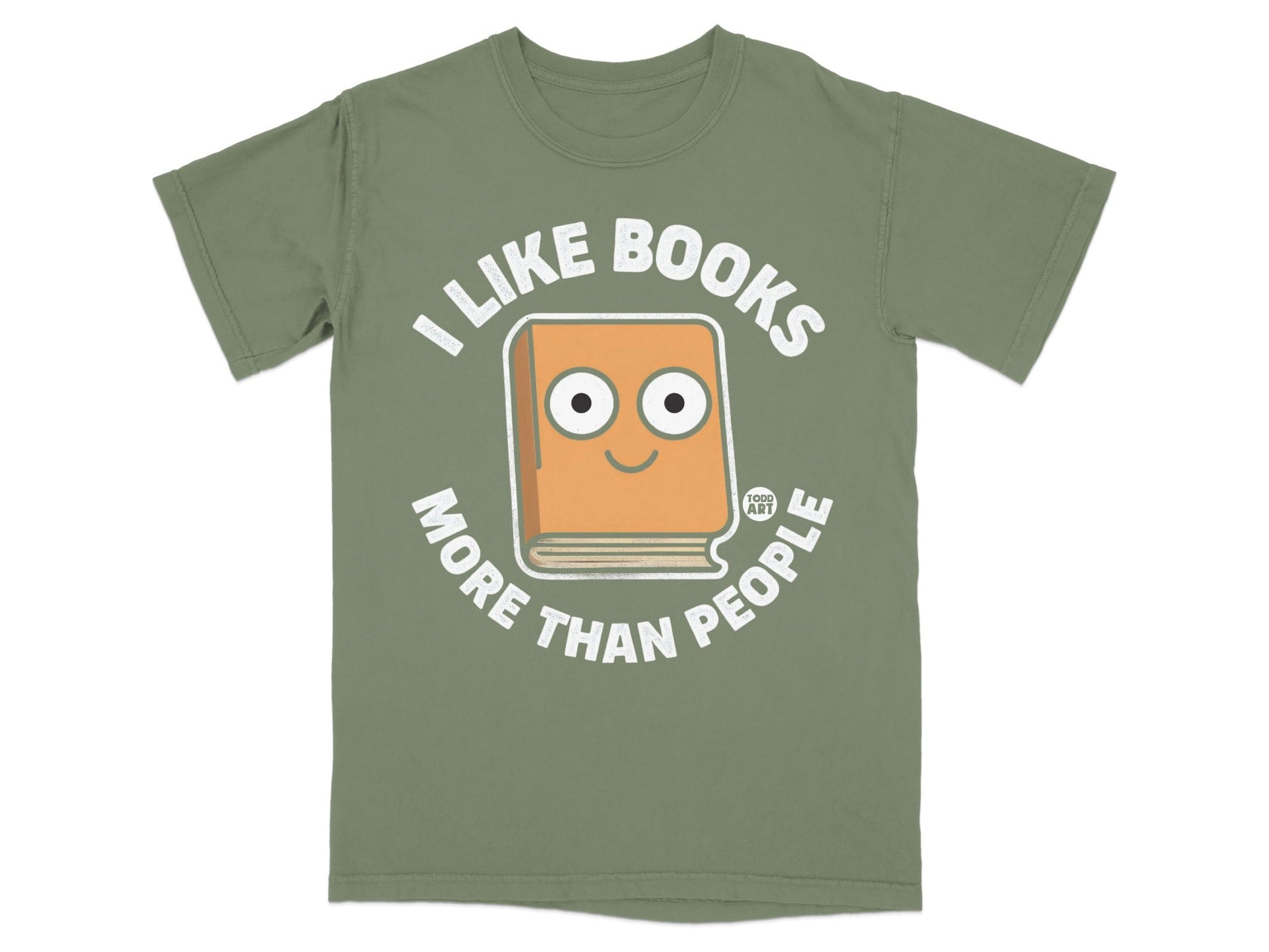 I Like Books More Than People Statement T-Shirt