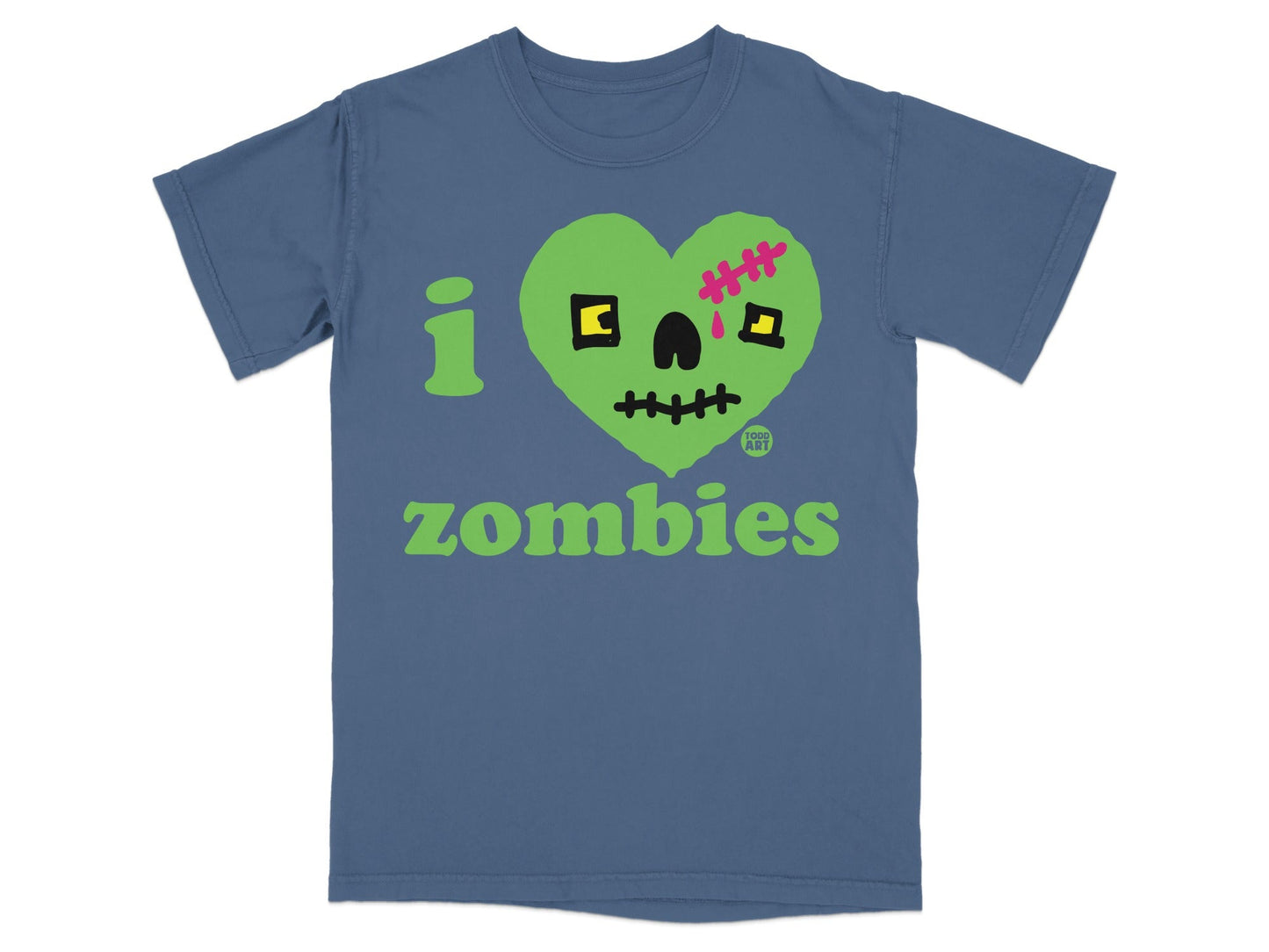 I Heart Zombies Graphic Tee Shirt Funny Halloween Top