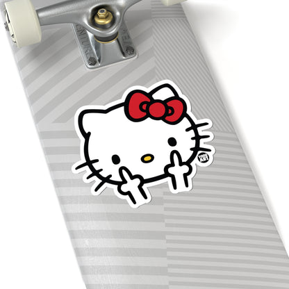 Cute Kitten with Bow Todd Art Sticker