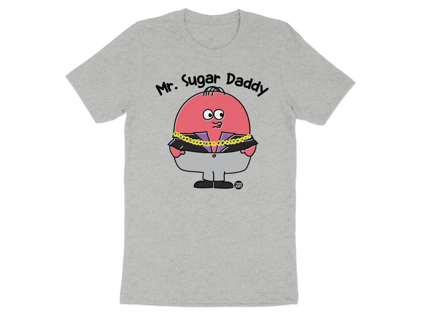 Mr Sugar Daddy Cartoon Character Graphic T-shirt