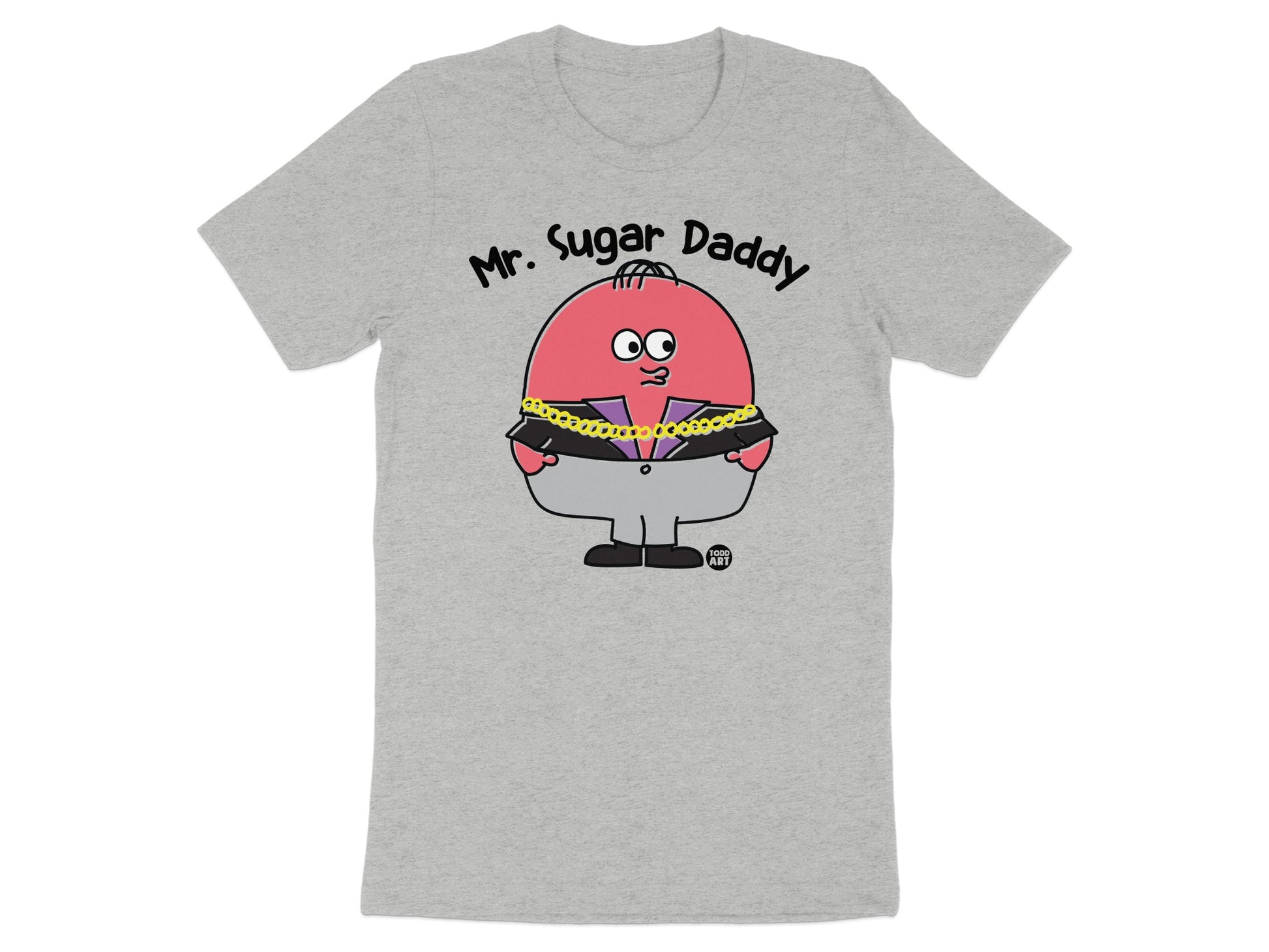 Mr Sugar Daddy Cartoon Character Graphic T-shirt