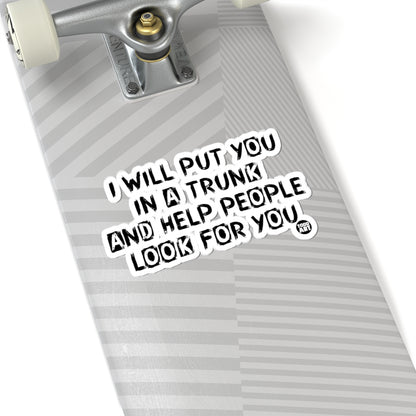 Trunk of TrustTodd Art Sticker
