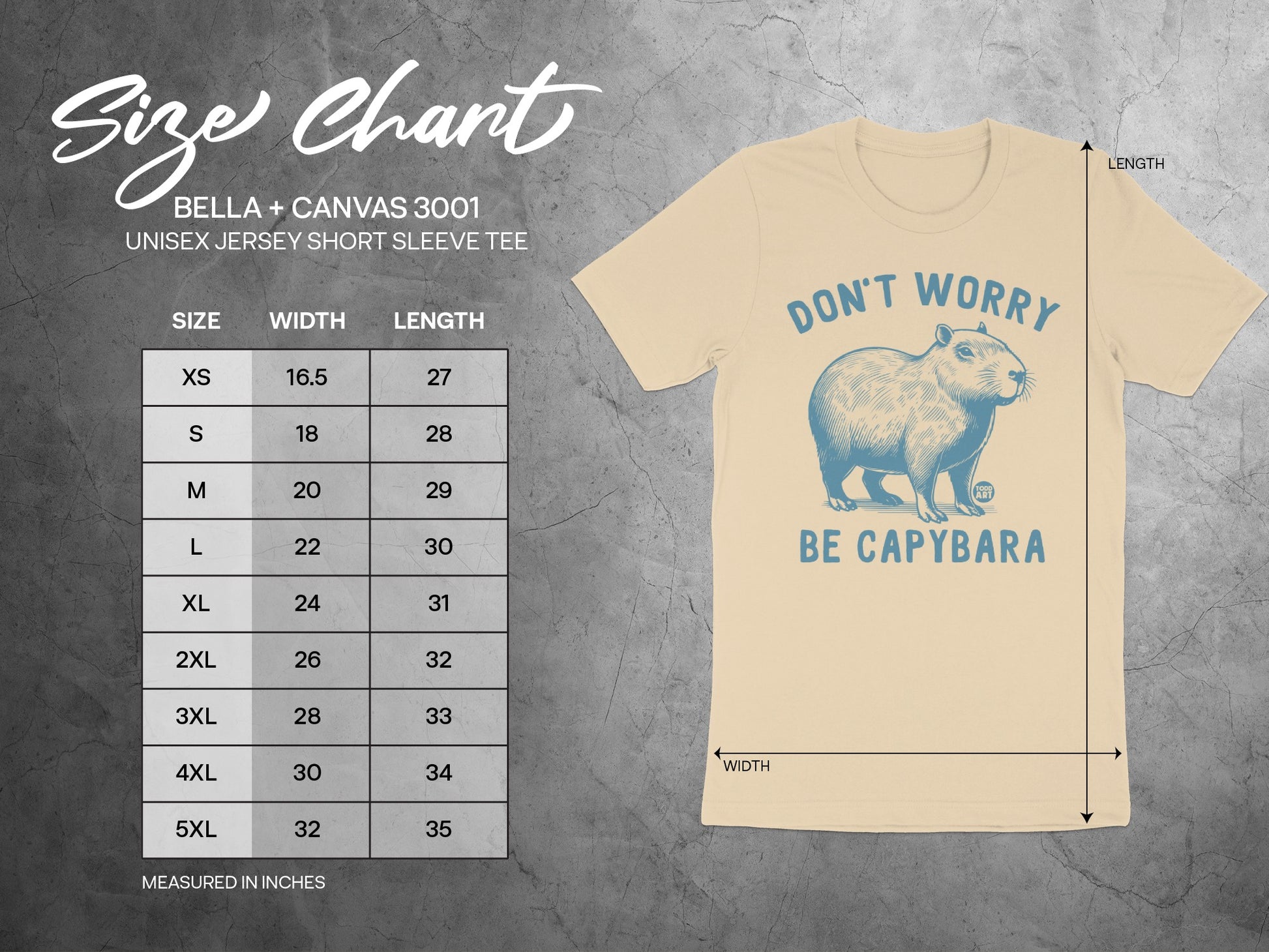 Don't Worry Be Capybara Unisex Jersey Short Sleeve Tee
