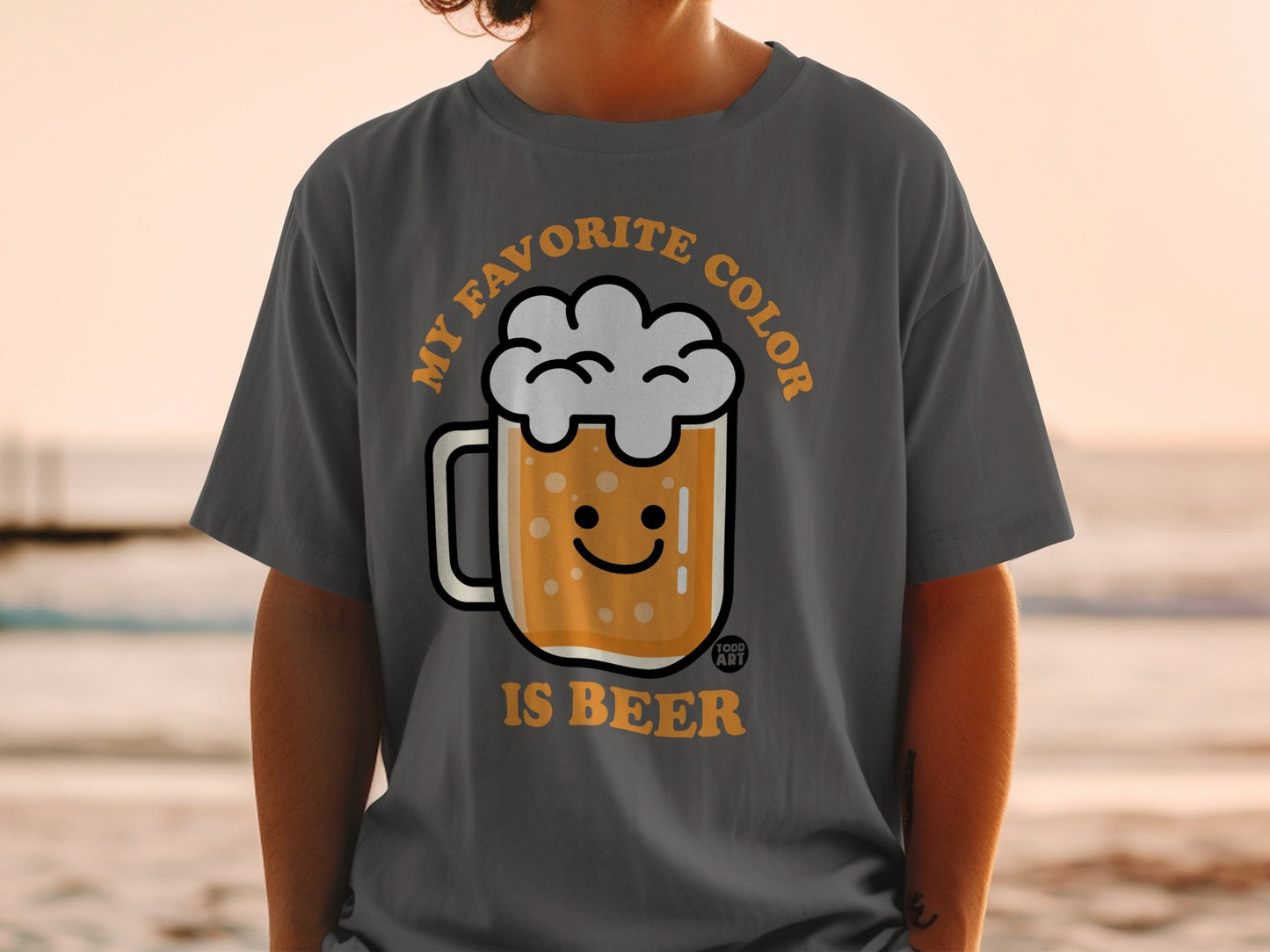 My Favorite Color Is Beer Graphic T-Shirt