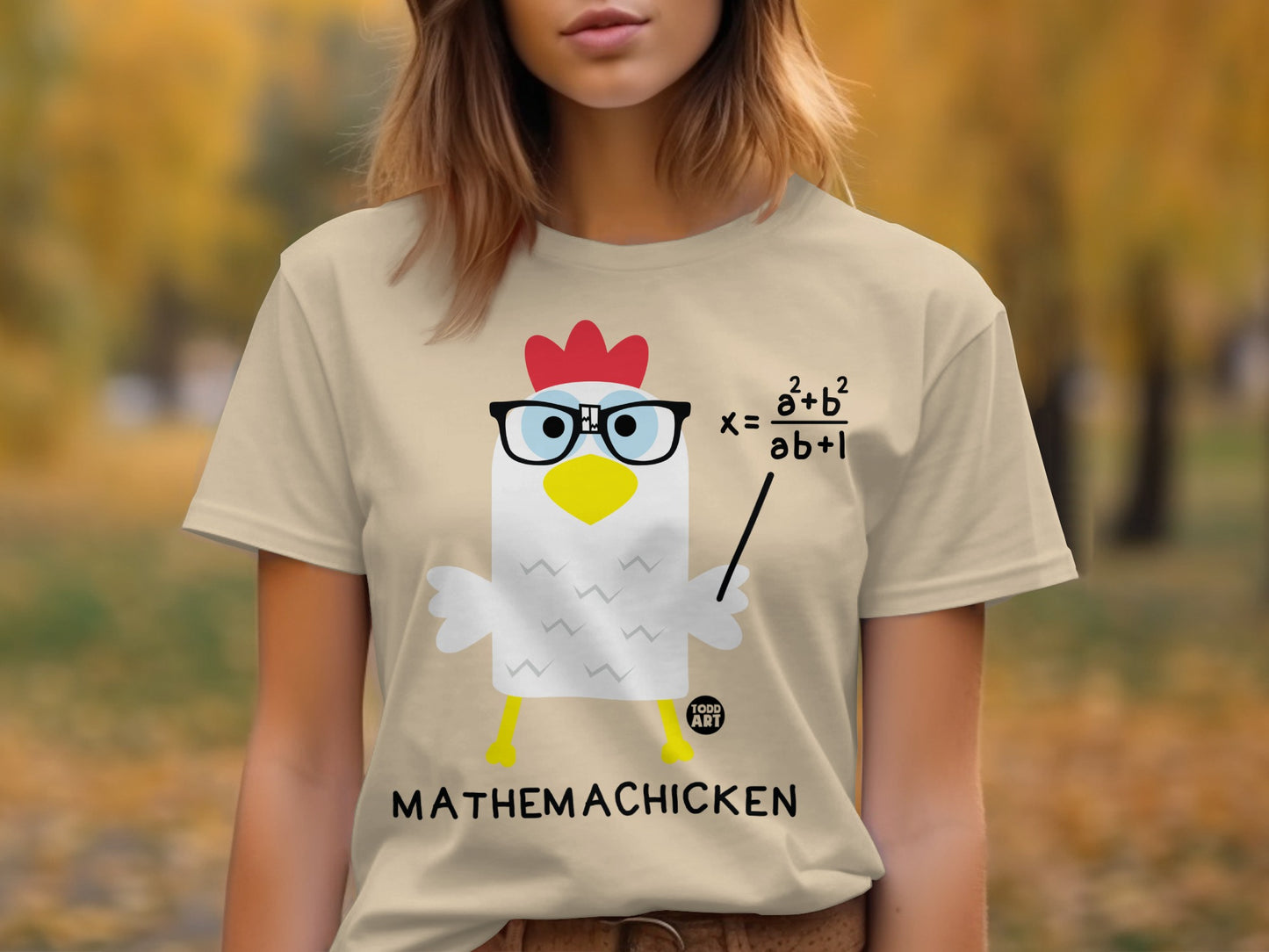 Funny Mathemachicken Cute Math Lover Teacher T-shirt