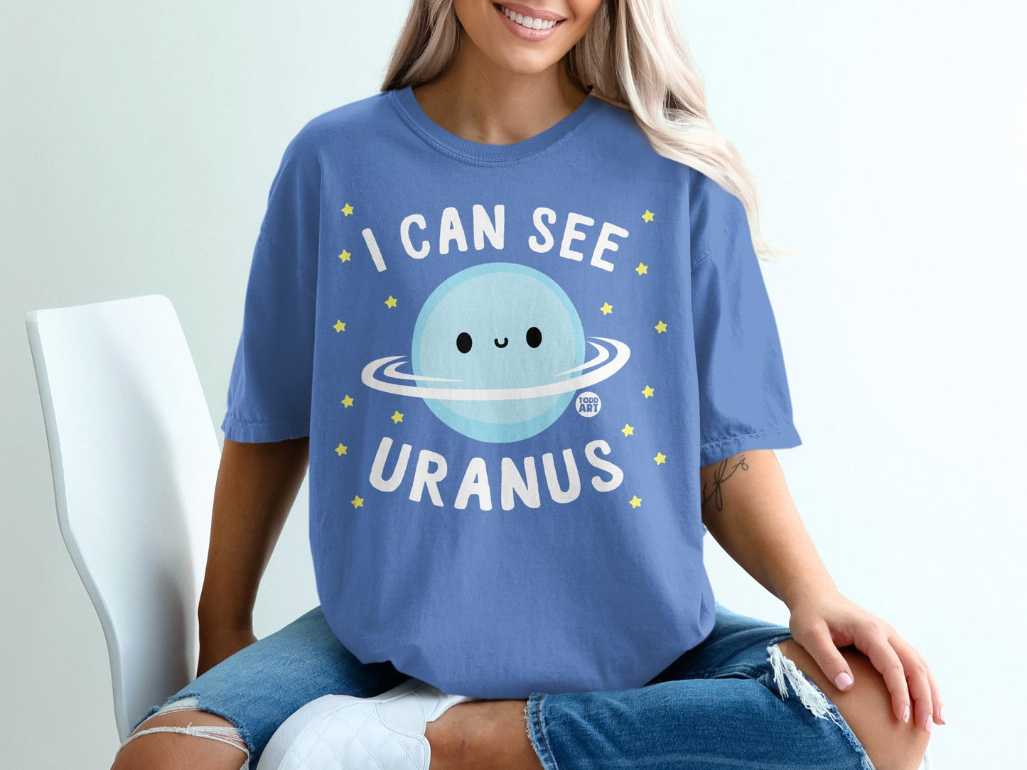 Fun Astronomical I Can See Uranus T-Shirt Product