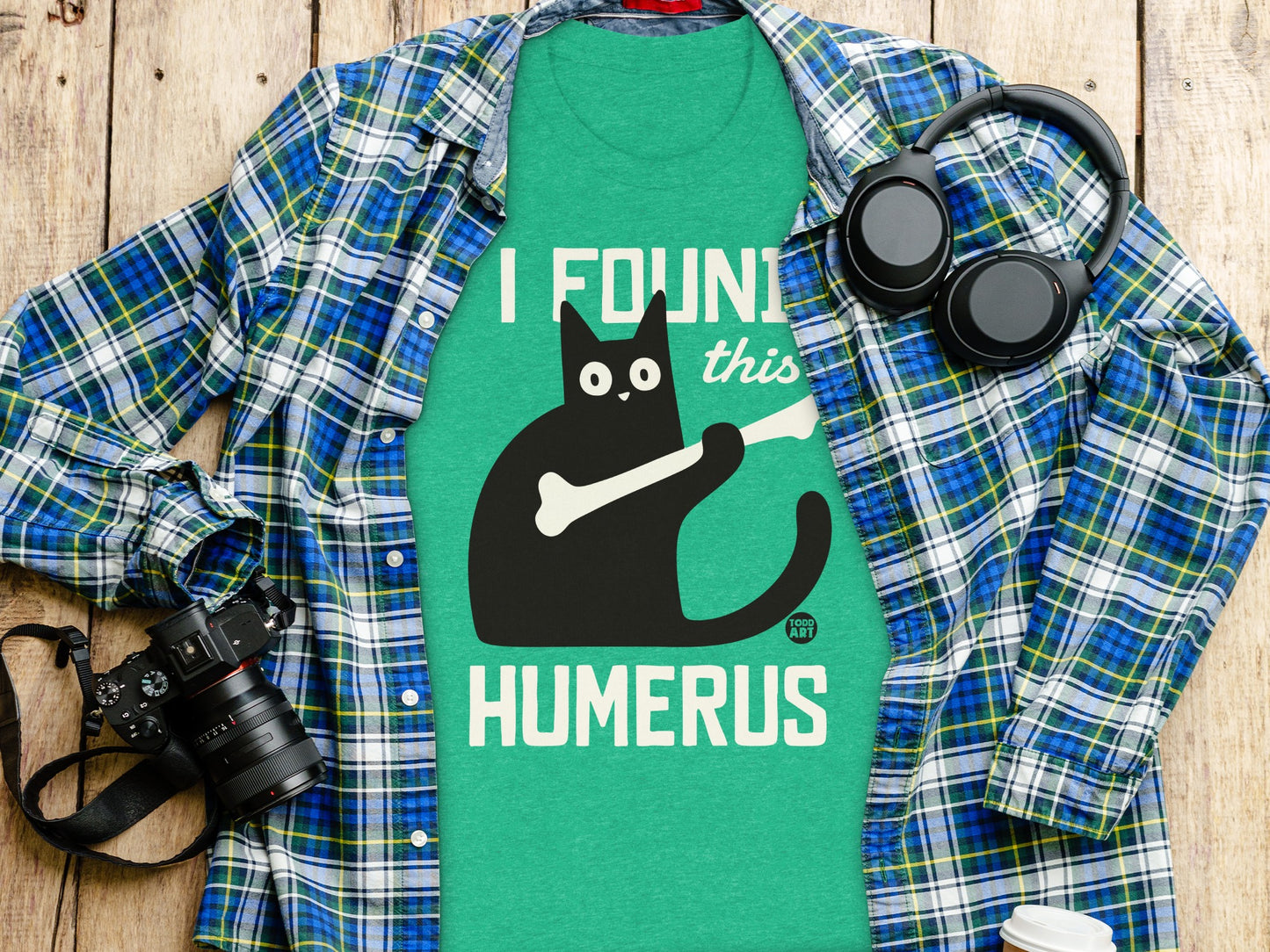 I Found This Humerus Funny Cat T-Shirt for Cat Lovers