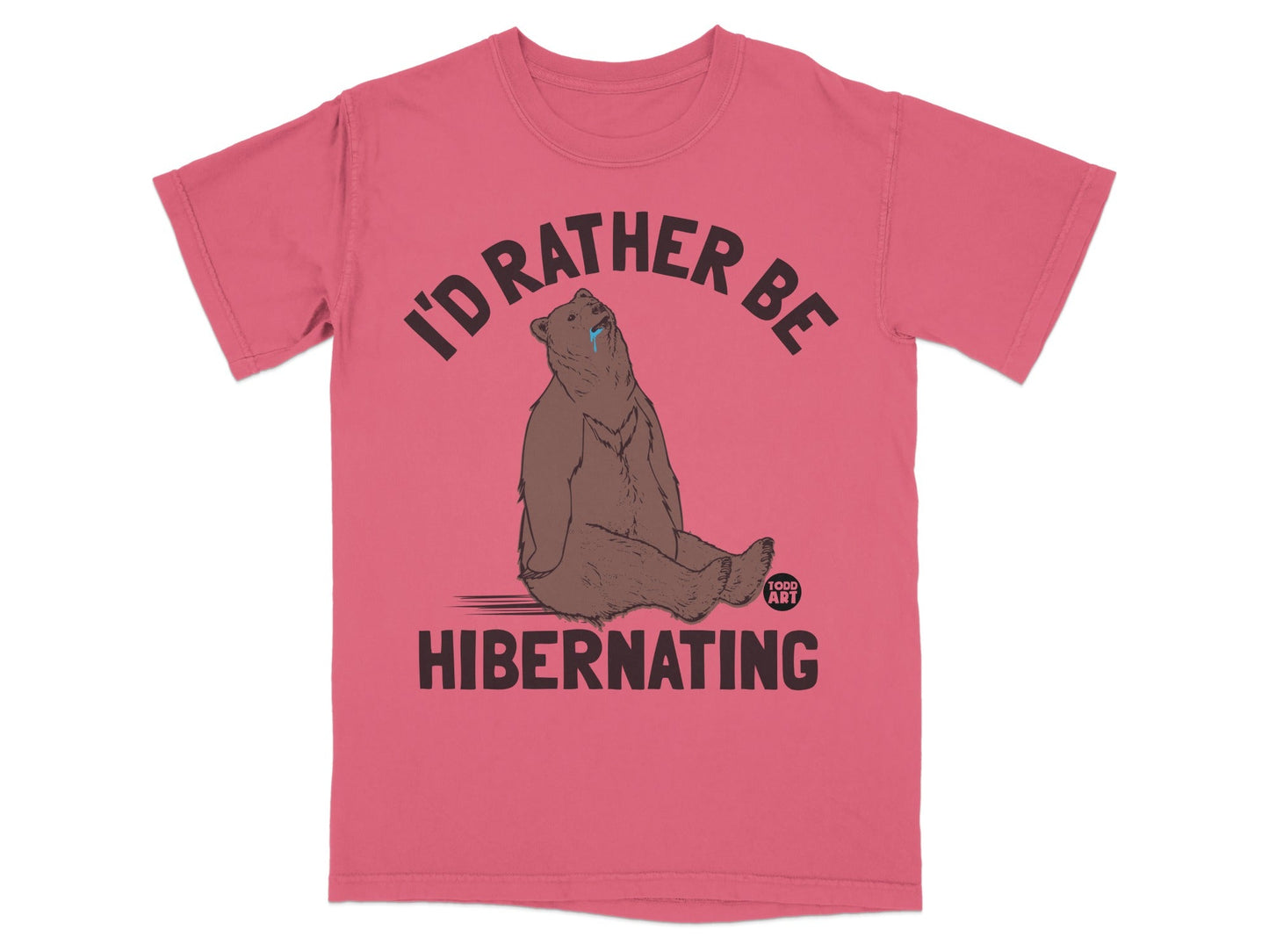 I'd Rather Be Hibernating Bear Graphic T-Shirt