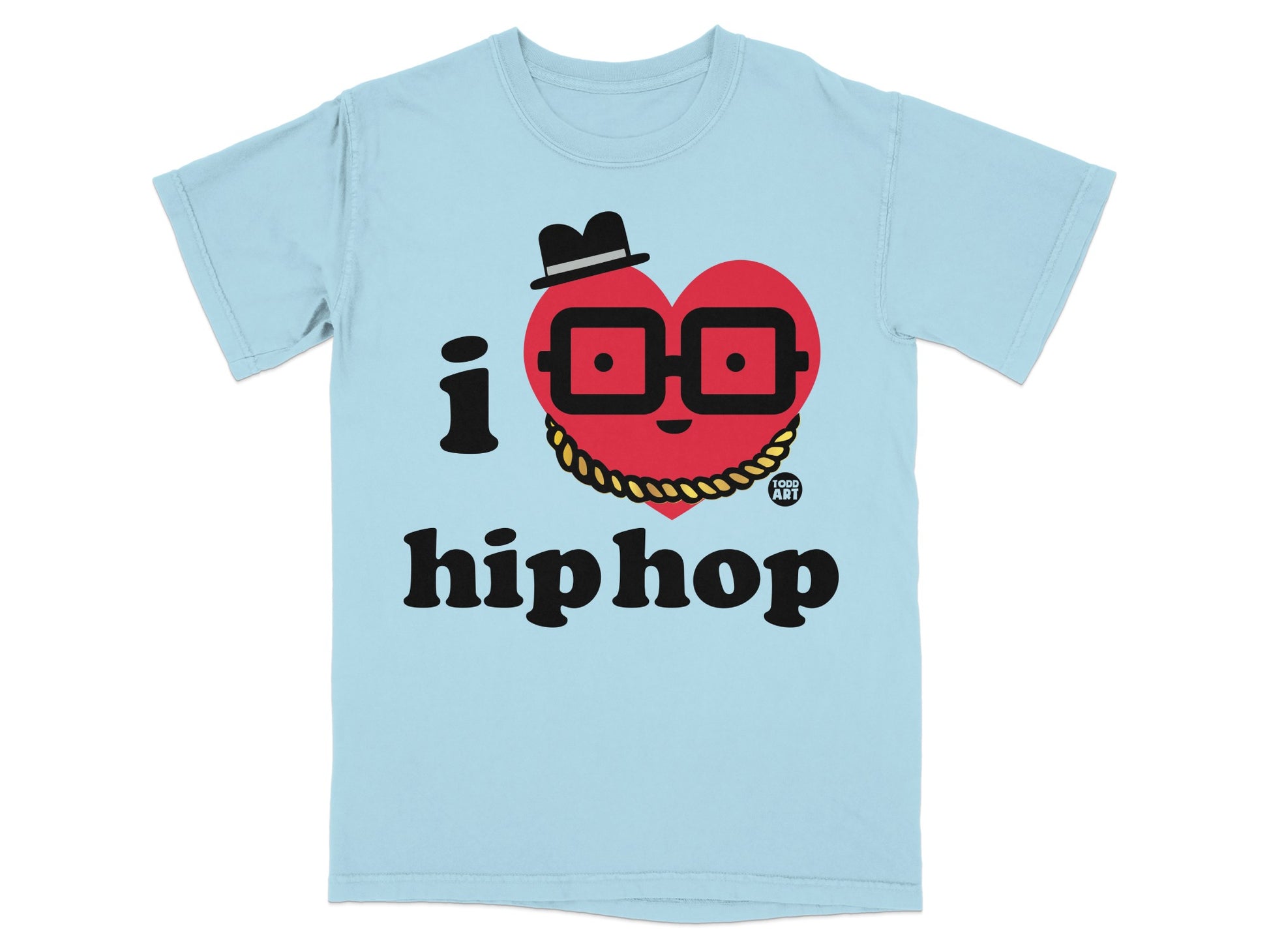 I Love Hip Hop Graphic Print T-shirt
