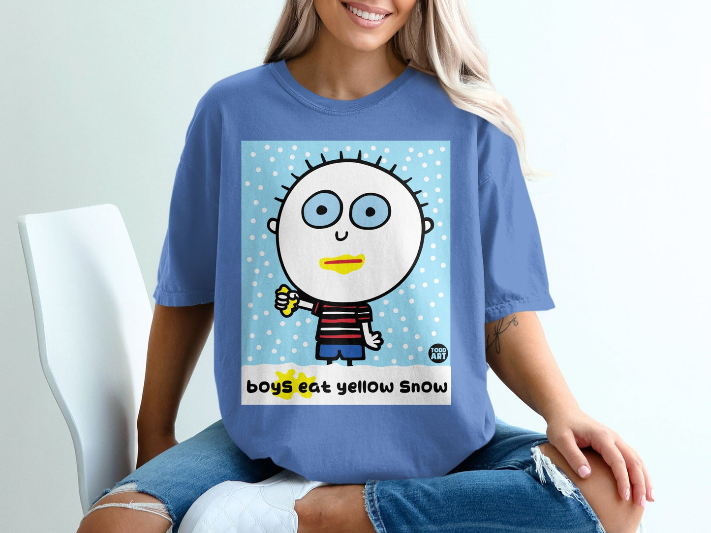 Boys Eat Yellow Snow Todd Art Graphic Shirt
