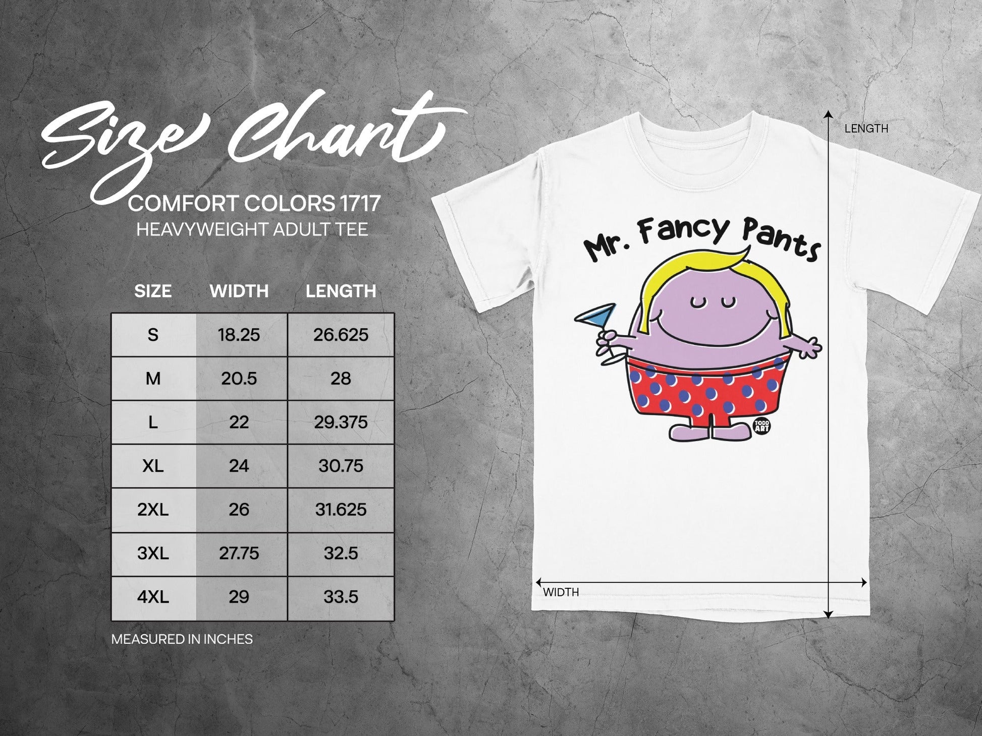 Mr. Fancy Pants Comfort Colors 1717 Heavyweight Tee