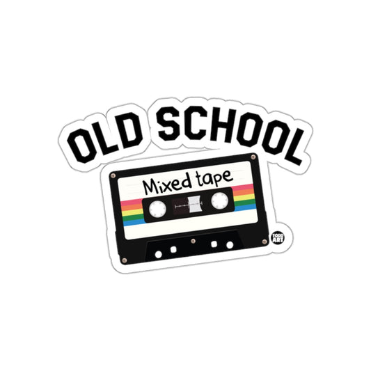 Old School Mixed Tape Retro Music Cassette sticker