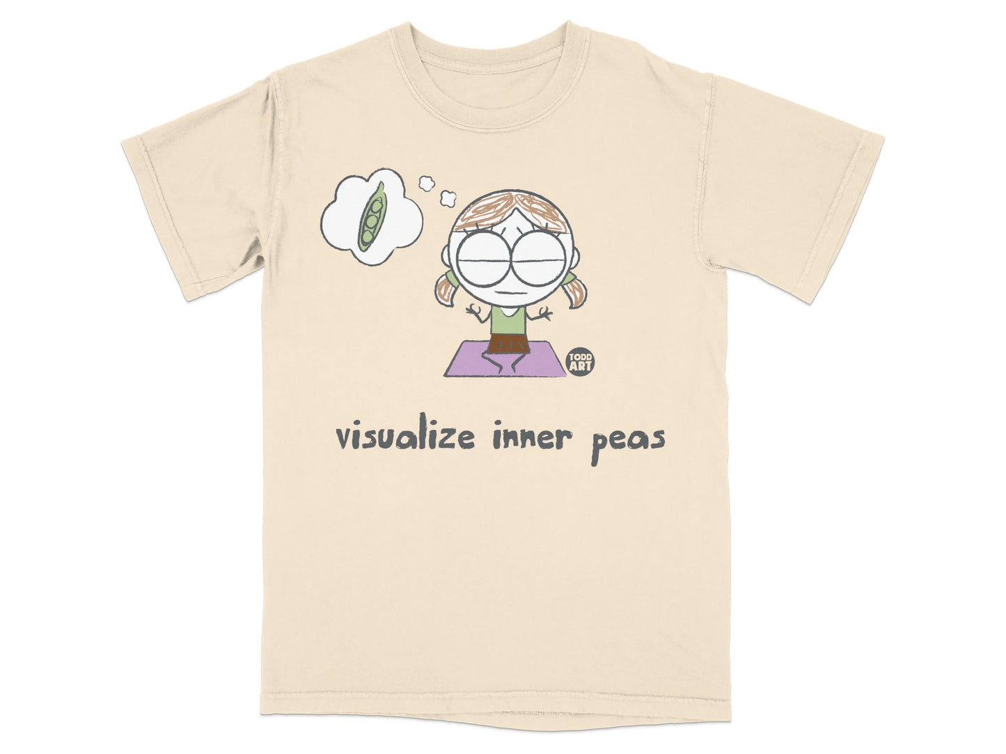 Visualize Inner Peas Funny Yoga T-Shirt Product