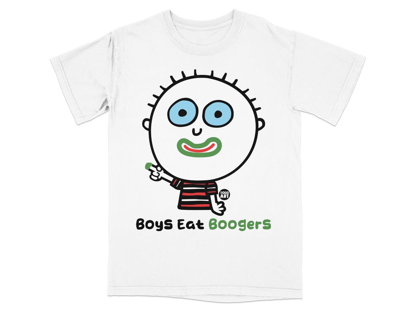 Boys Eat Boogers Funny Kids Graphic T-Shirt Product