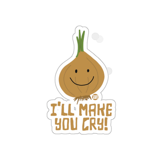 I'll Make You Cry Onion Character Sticker