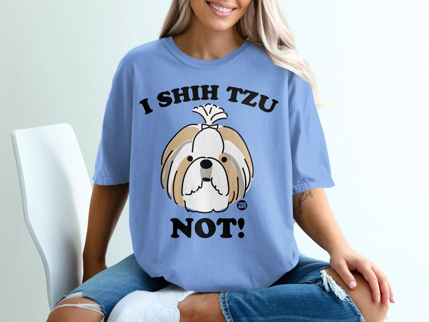 I Shih Tzu Not Graphic Tee Adorable Dog Shirt