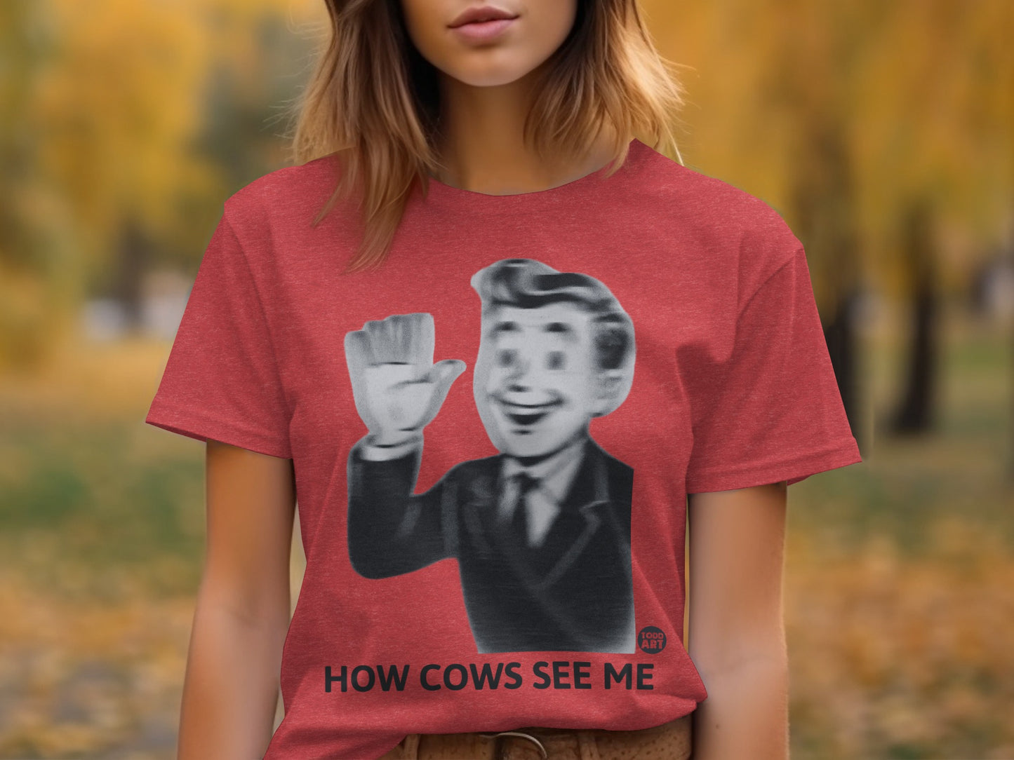How Cows See Me Funny Character Graphic T-Shirt