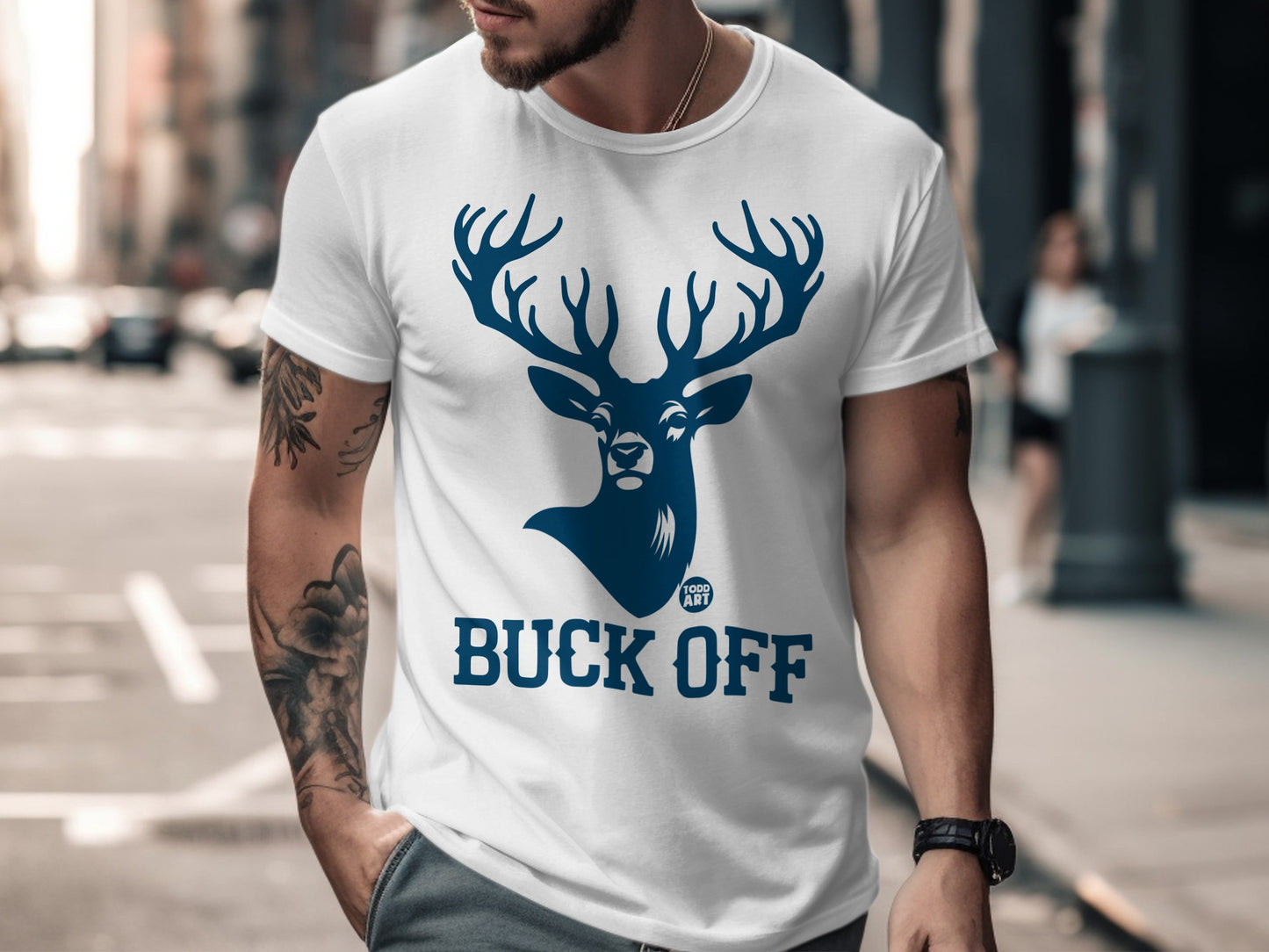Buck Off Statement Graphic Tee product