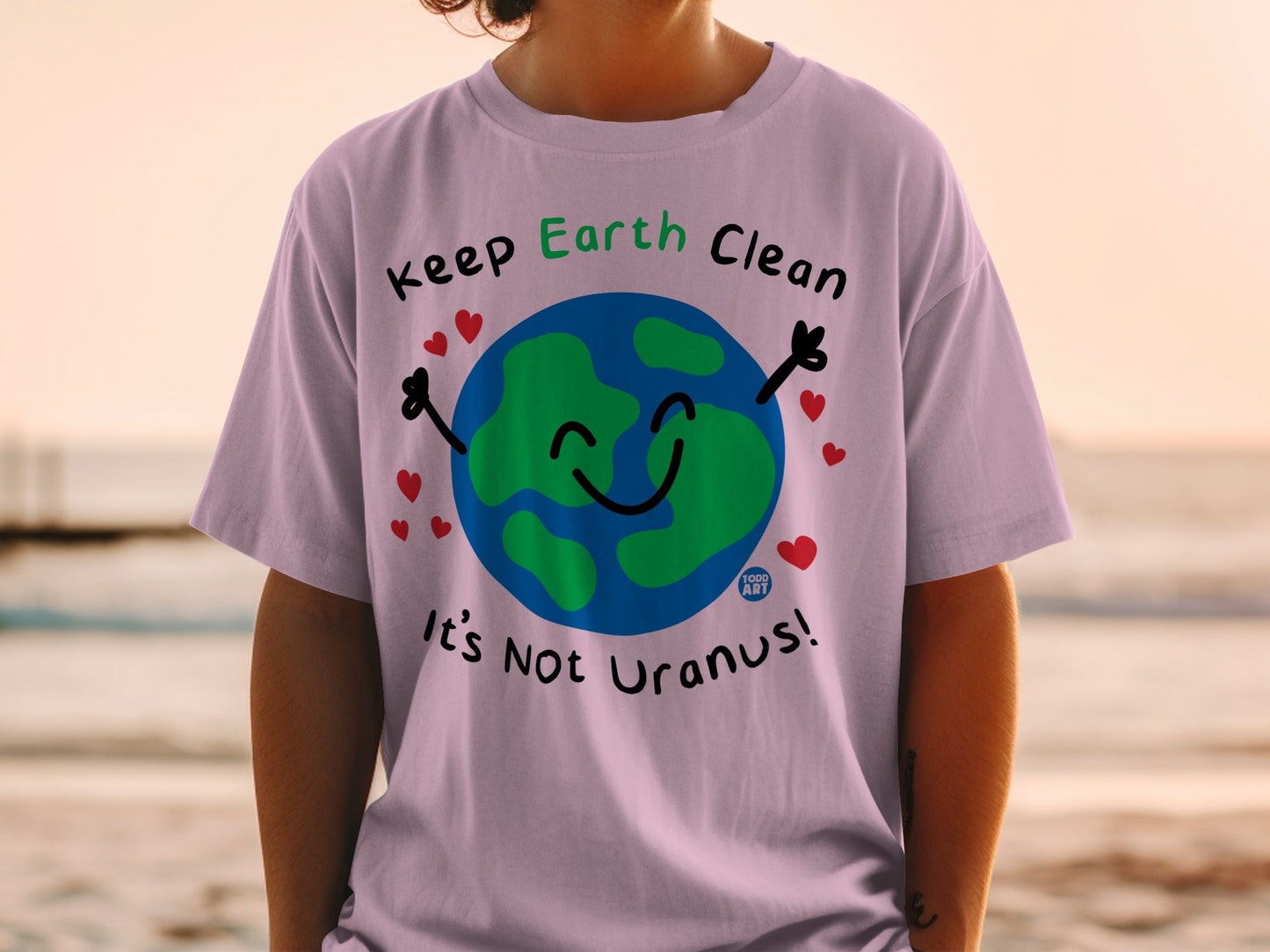 Keep Earth Clean It's Not Uranus Fun Graphic Shirt