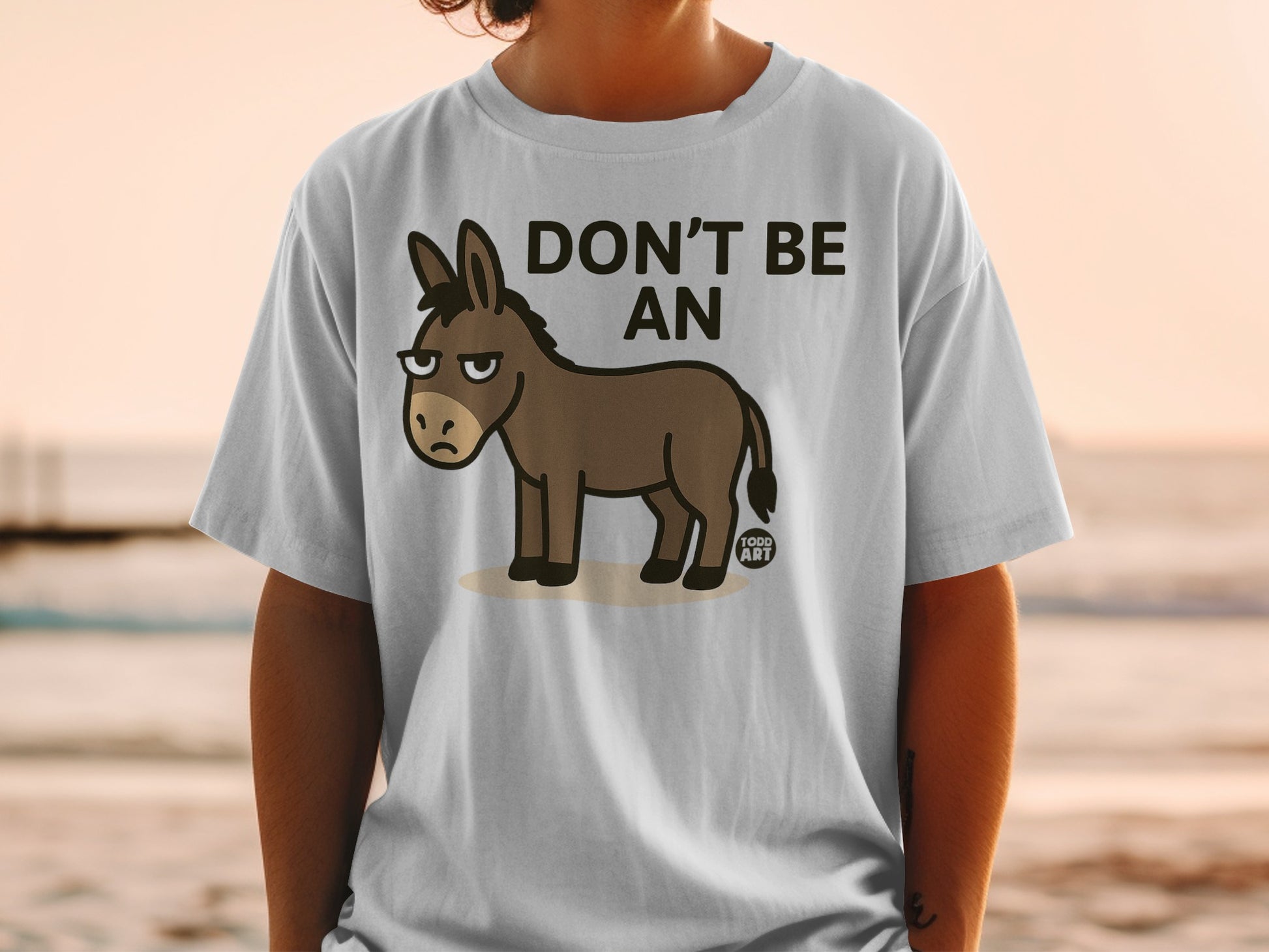 Funny Don't Be An Angry Donkey Graphic T-Shirt