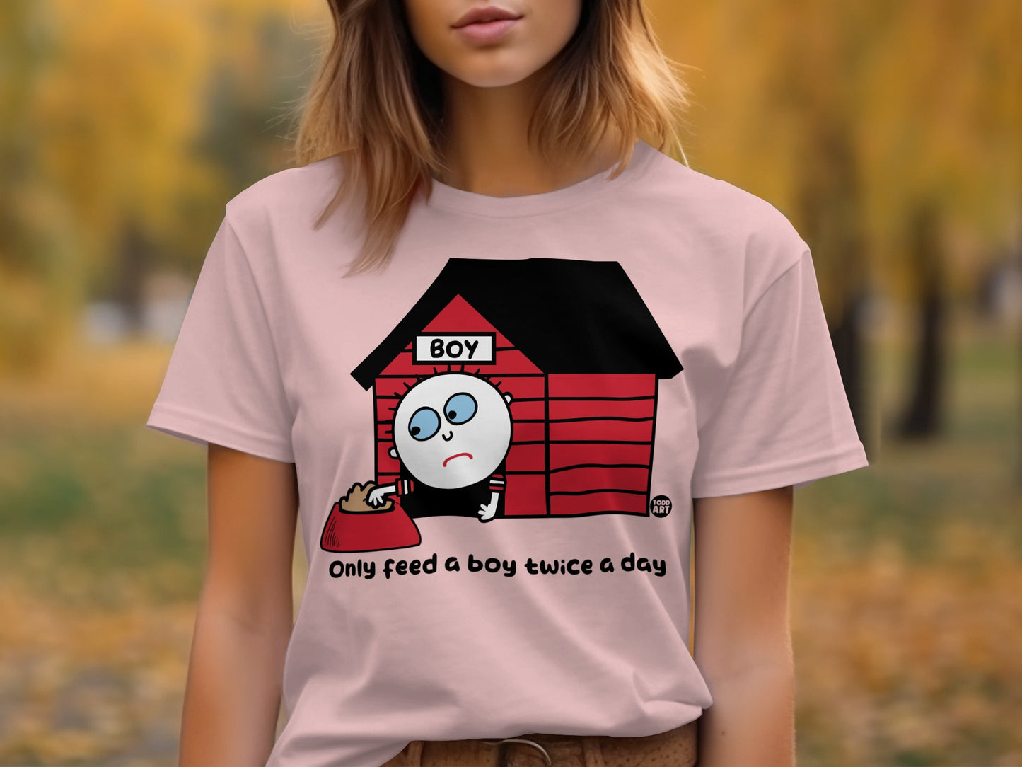 Only Feed a Boy Twice a Day Graphic Shirt