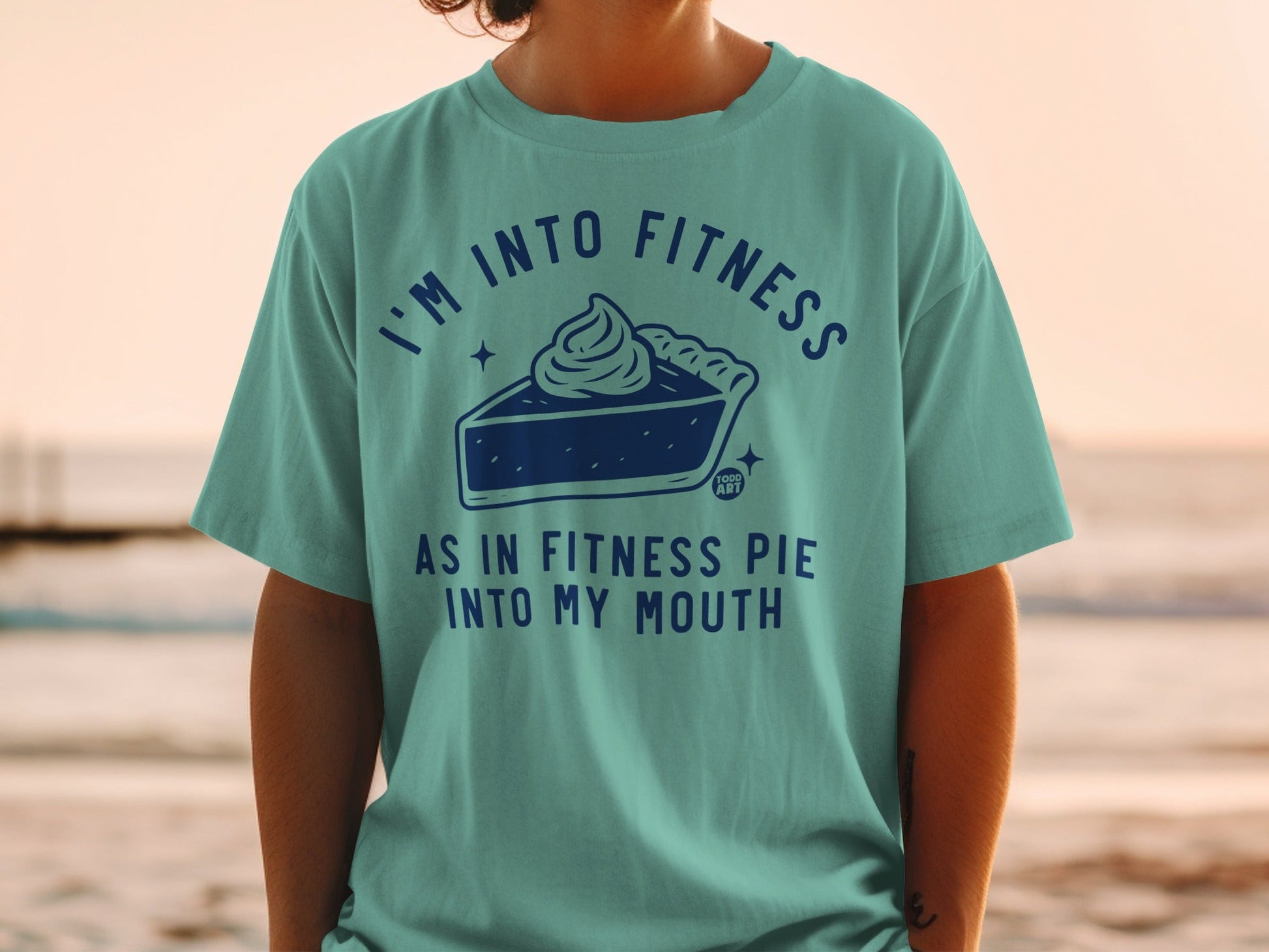 I'm Into Fitness Pie Into My Mouth Funny Graphic Shirt
