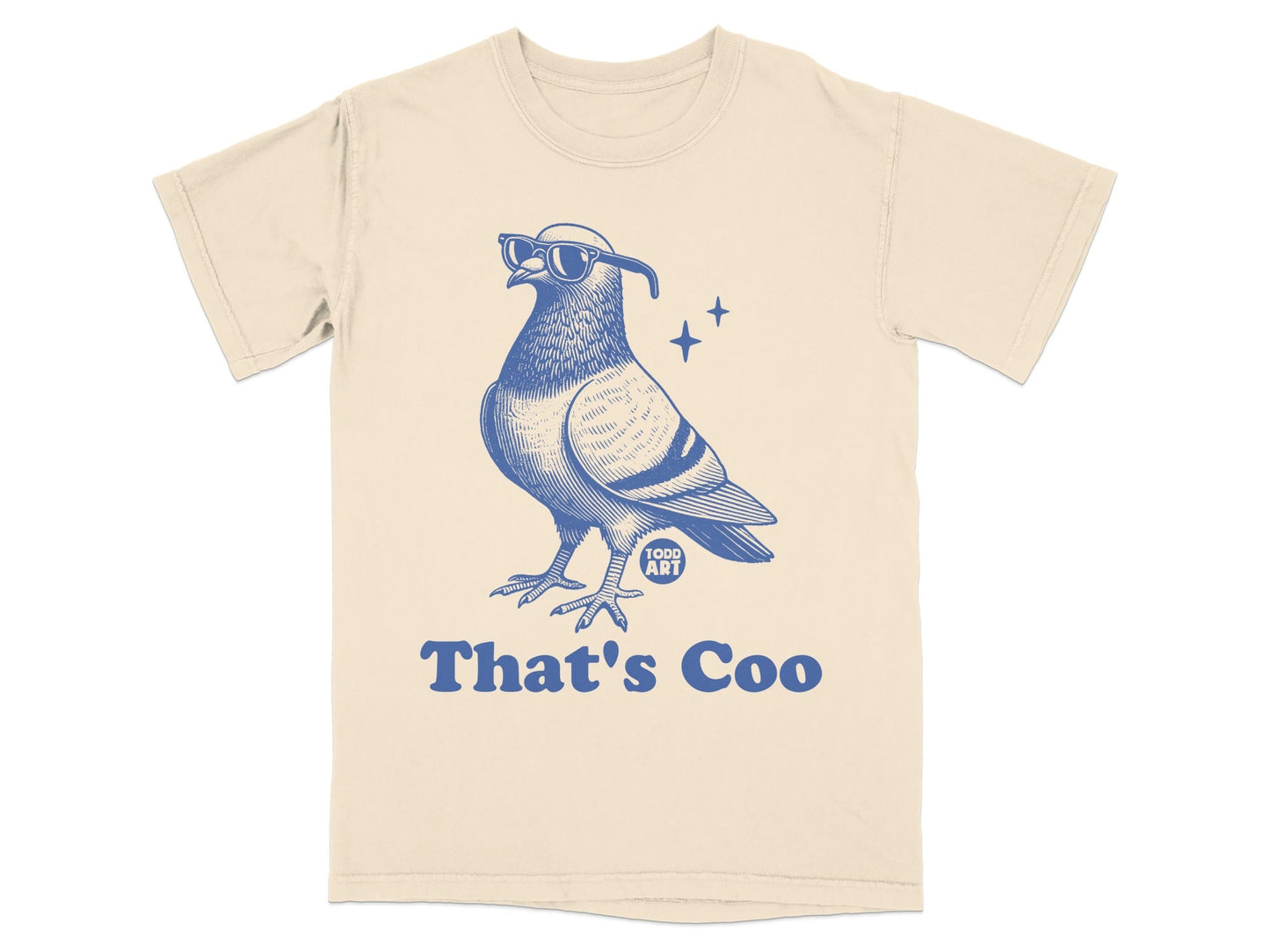 Cool Pigeon Graphic T-Shirt with Sunglasses Design