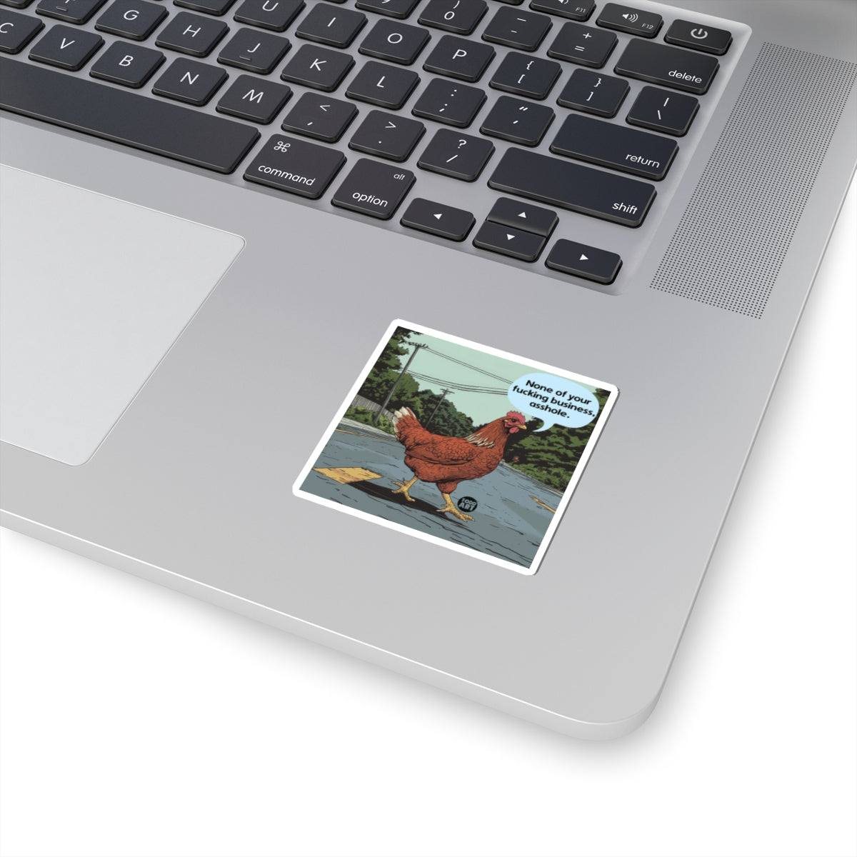 Chicken CrossingTodd Art Sticker