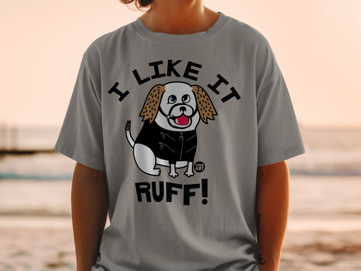 I Like It Ruff Dog Lover Graphic T-Shirt Product