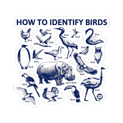 Bird Identification GuideTodd Art Sticker