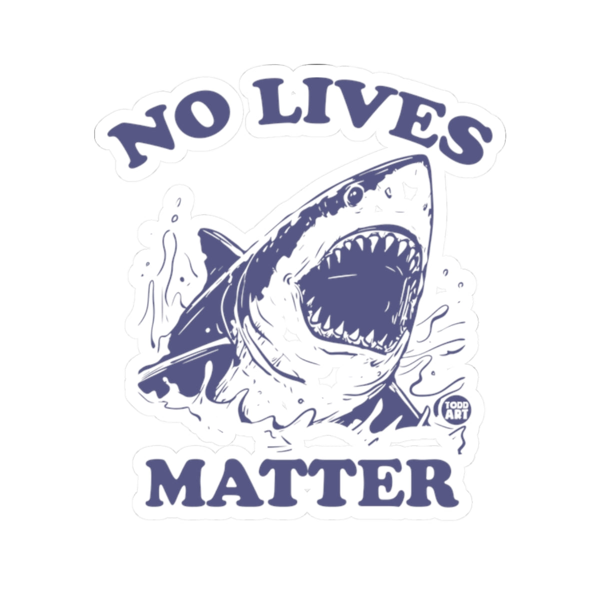 Shark Todd Art Sticker