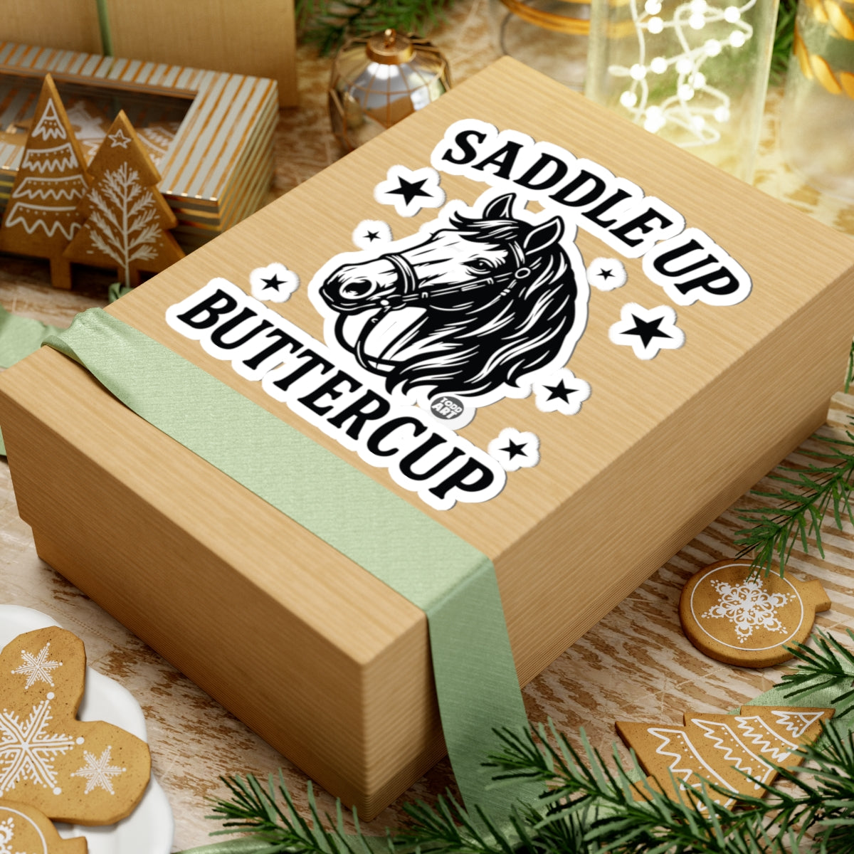 Western Horse VibesTodd Art Sticker