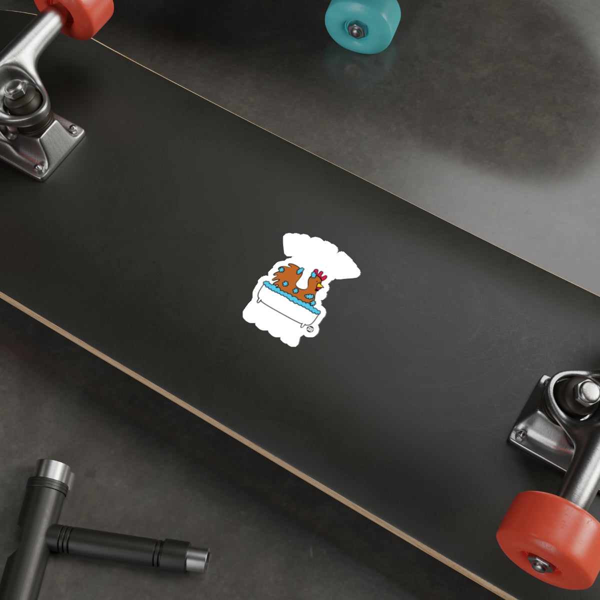 Cute Chef and Dog Graphic Decor Skateboard
