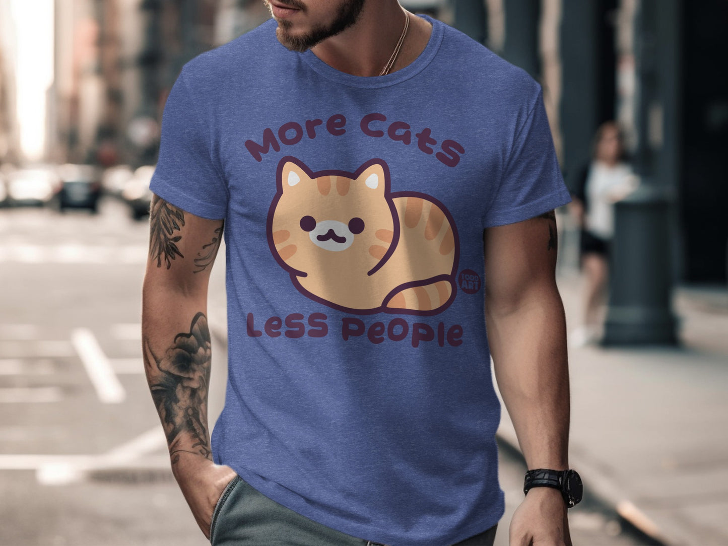 More Cats Less People Funny Cat Lovers T-Shirt