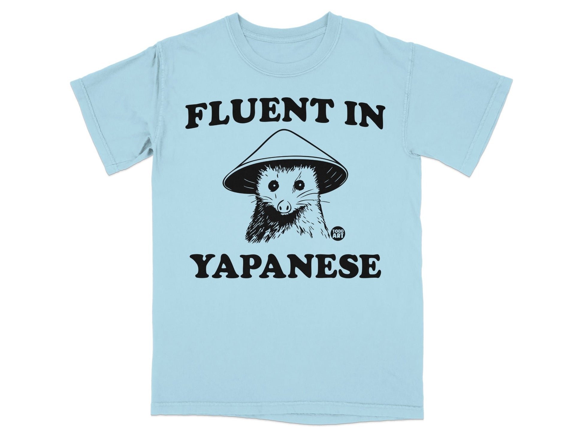 Fluent in Yapanese Opossum Funny Graphic Tee Shirt