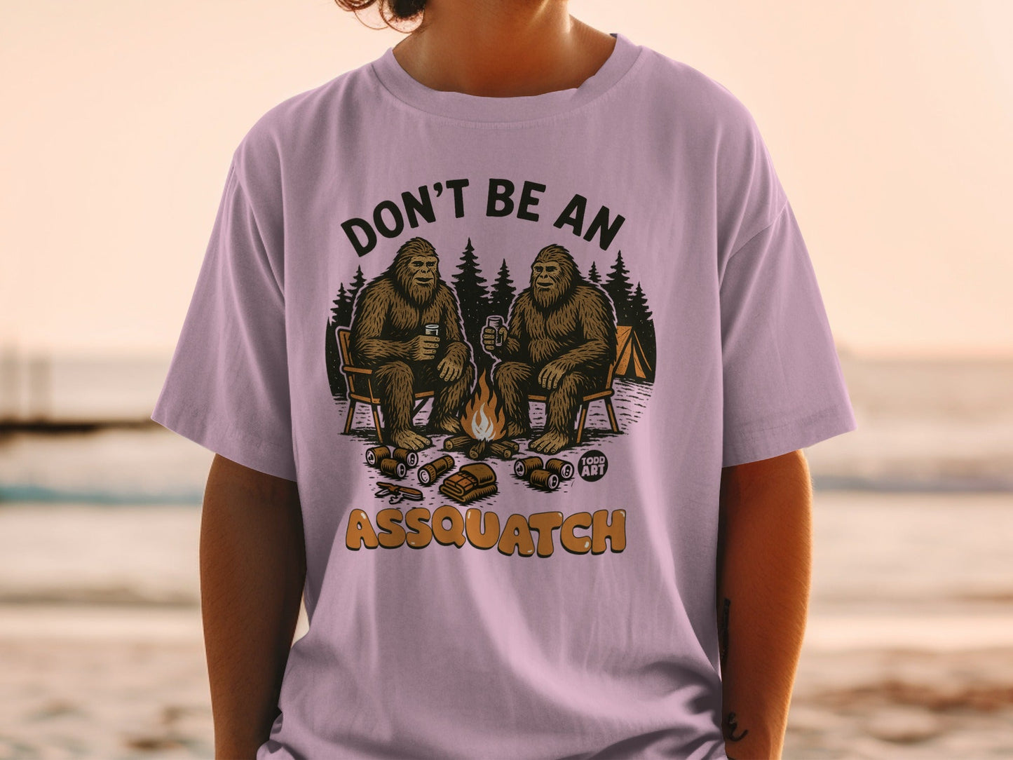 Don't Be An Assquatch Funny Camping Sasquatch Shirt