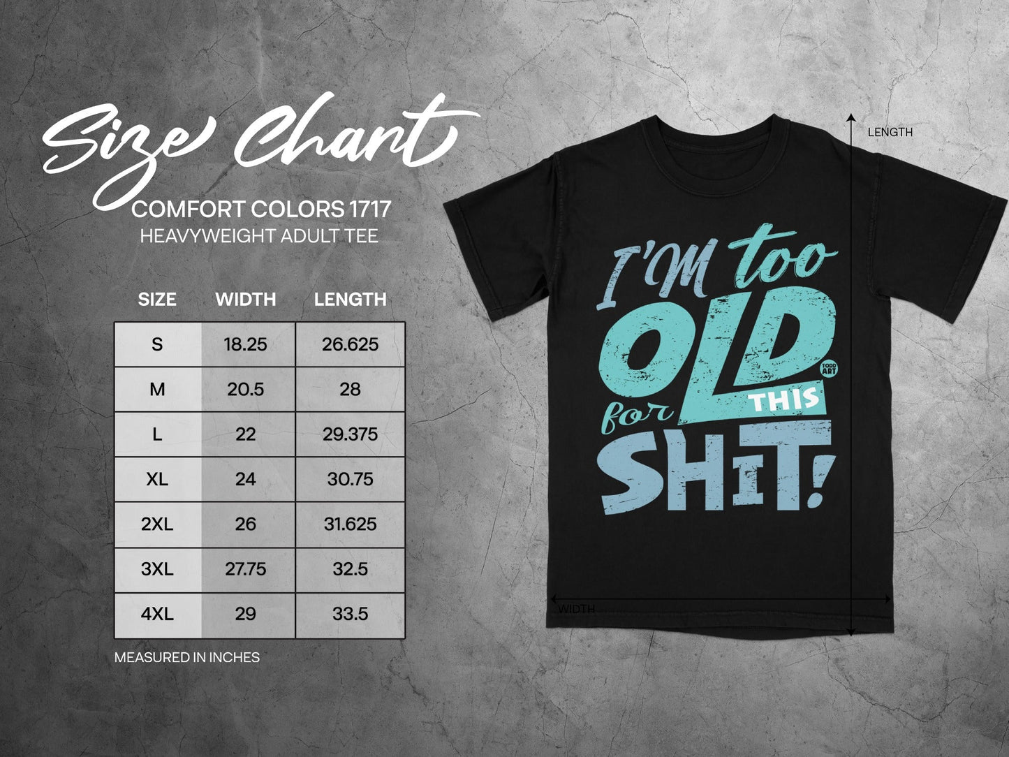 I'm Too Old for This Shit T-Shirt for Adults Funny Tee