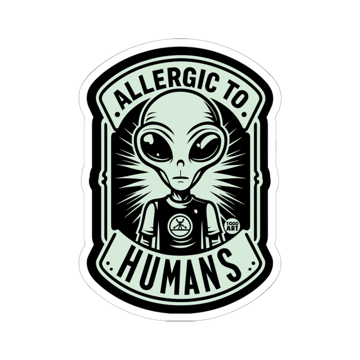 allergic-to-humans-alien-sticker