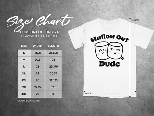 Mallow Out Dude Heavyweight Adult Tee Shirt for Comfort