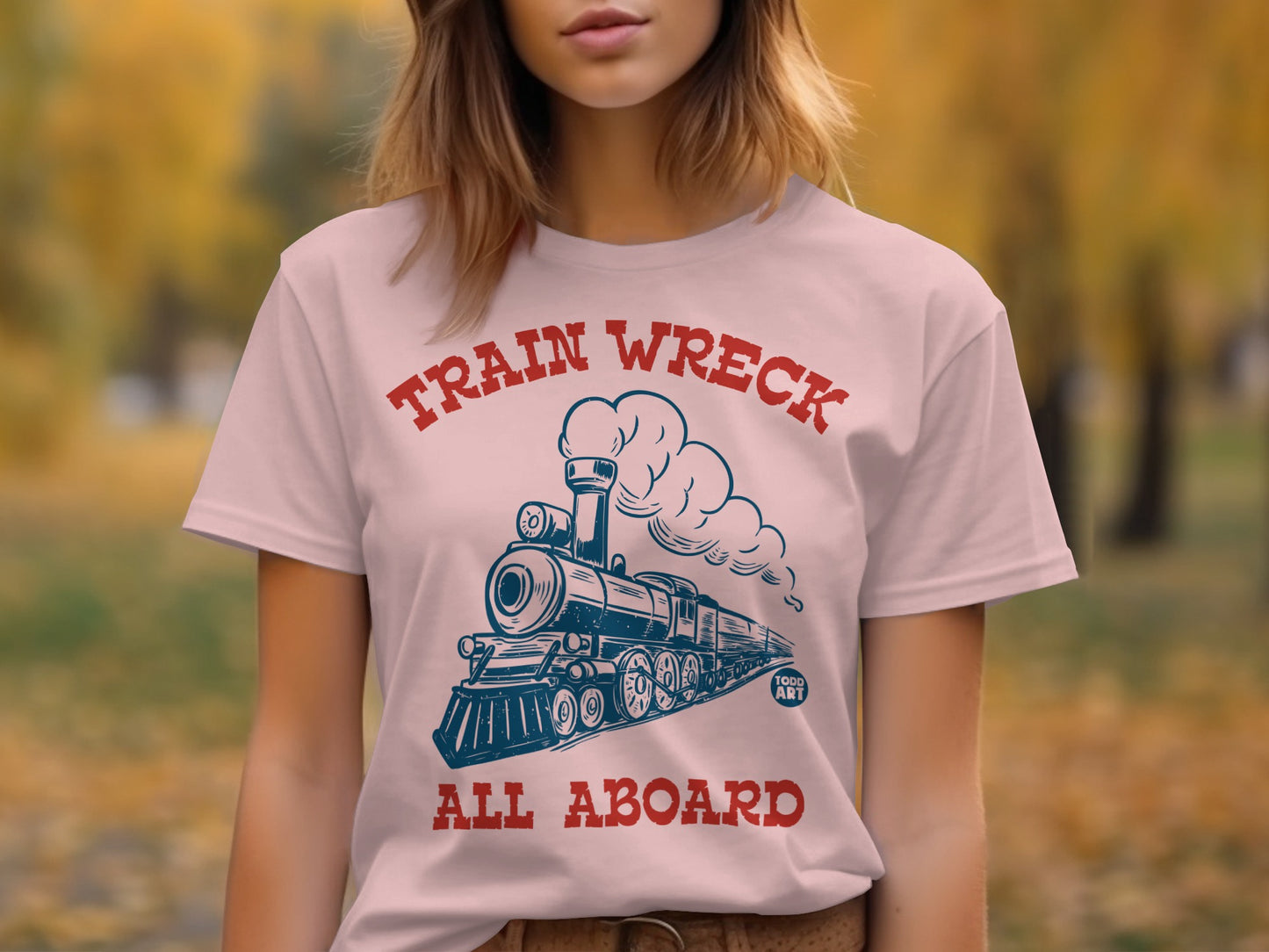 Train Wreck All Aboard Graphic T-Shirt product