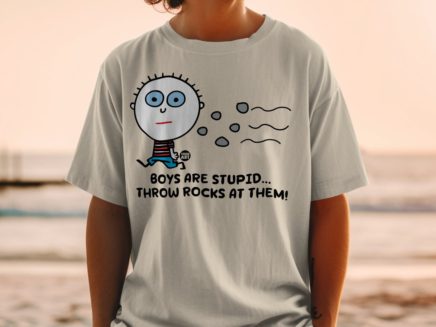 Boys Are Stupid Throw Rocks At Them T-Shirt