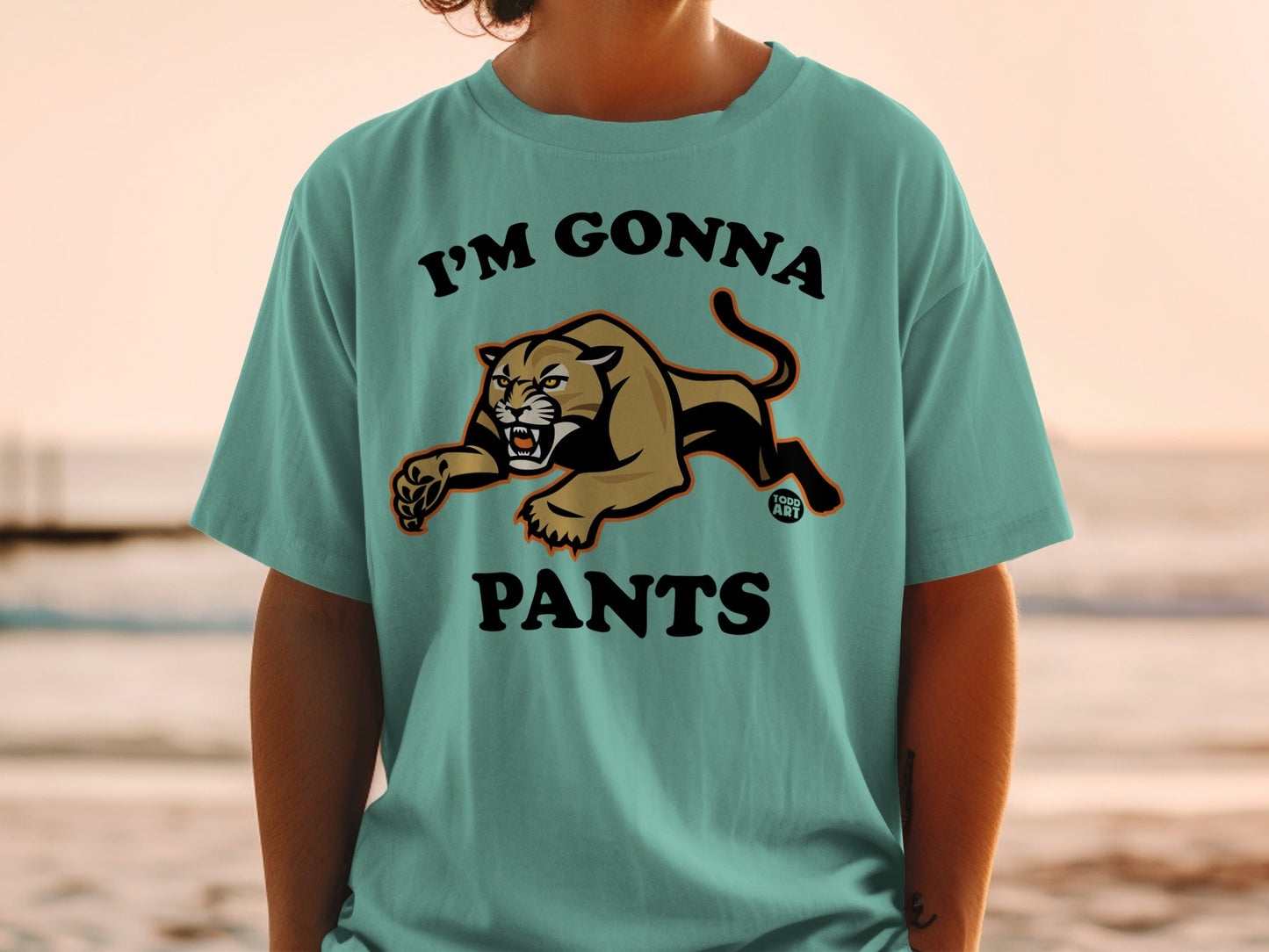 I'm Gonna Pants Roaring Panther Graphic T-Shirt