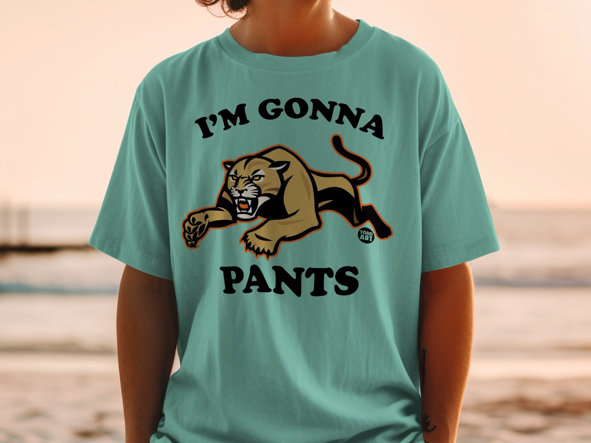 I'm Gonna Pants Roaring Panther Graphic T-Shirt