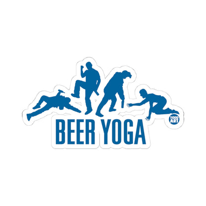 Beer YogaTodd Art Sticker