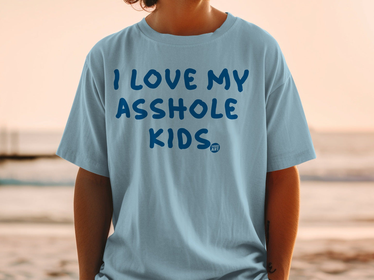 I Love My Asshole Kids Todd Art Graphic Tee