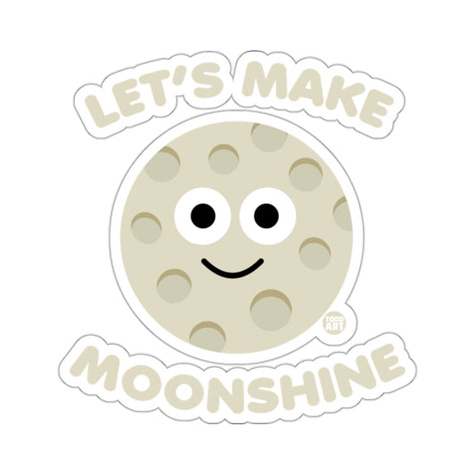 Let's Make Moonshine Smiling Moon Sticker