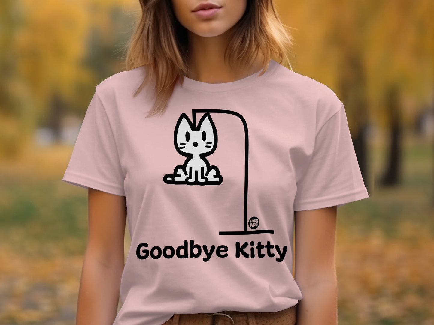 Goodbye Kitty Funny Cat Theme Graphic T-Shirt Product