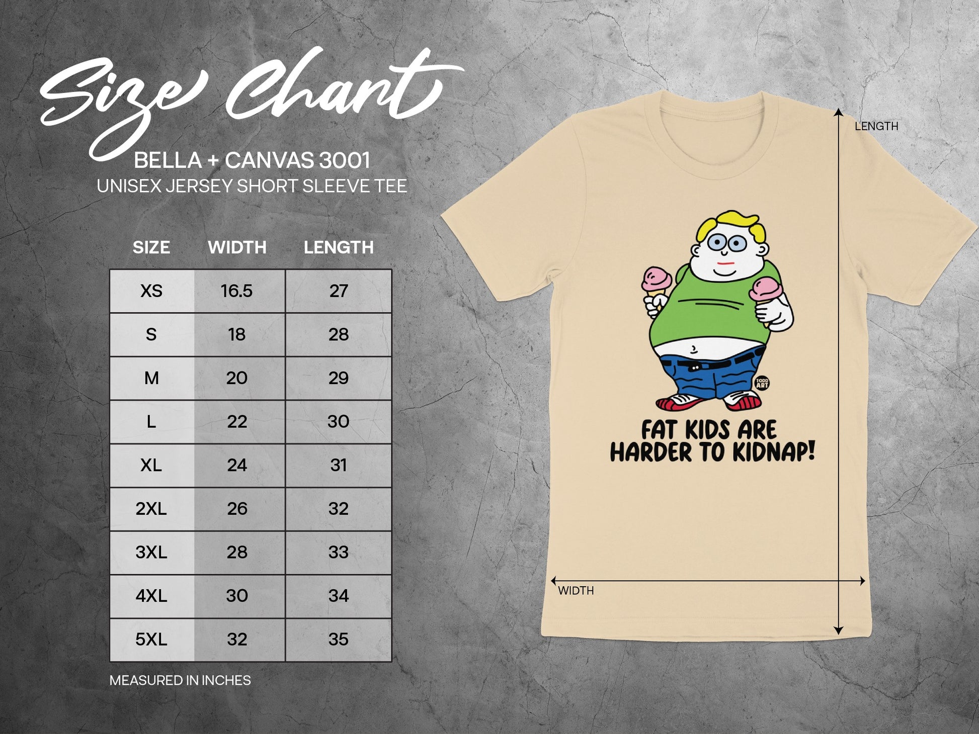 Fat Kids Are Harder To Kidnap Short Sleeve Tee product