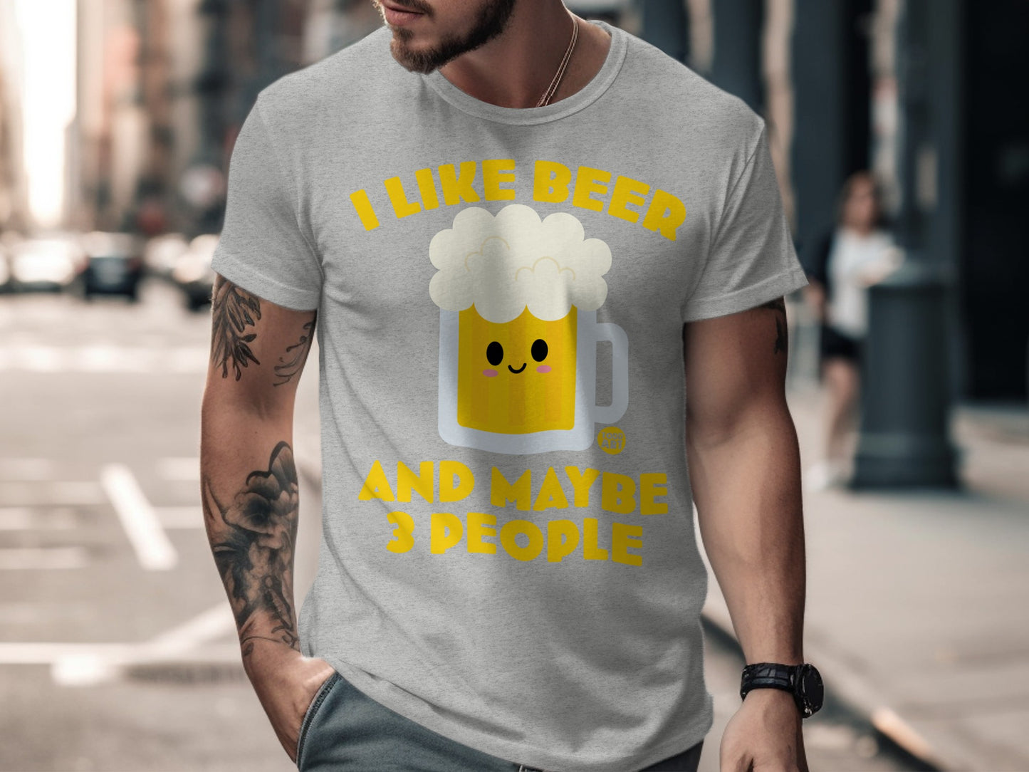 I Like Beer and Maybe 3 People Funny T-Shirt