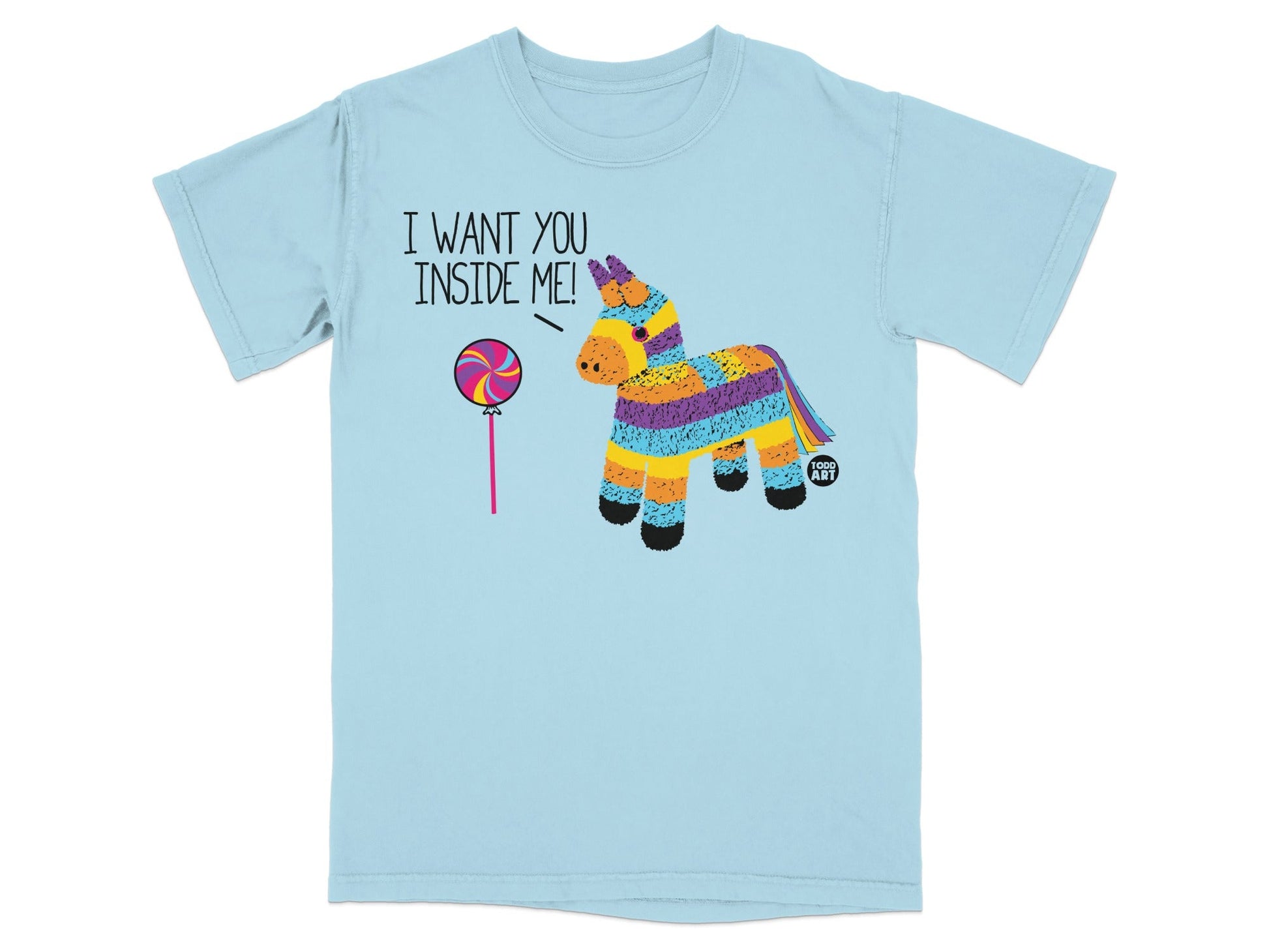 Colorful Pinata and Lollipop Graphic T-Shirt